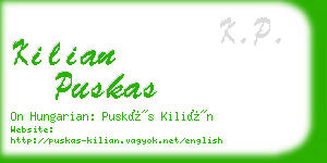 kilian puskas business card